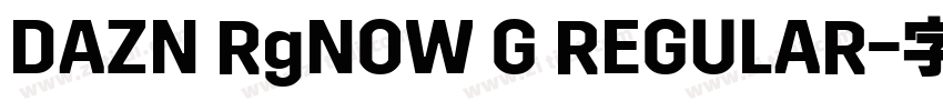 DAZN RgNOW G REGULAR字体转换
